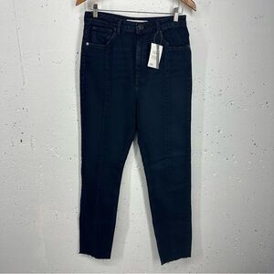 ASOS size 30 Remo 24/0 Recycled Salvaged Denim Dark Blue High Waist Jeans NEW